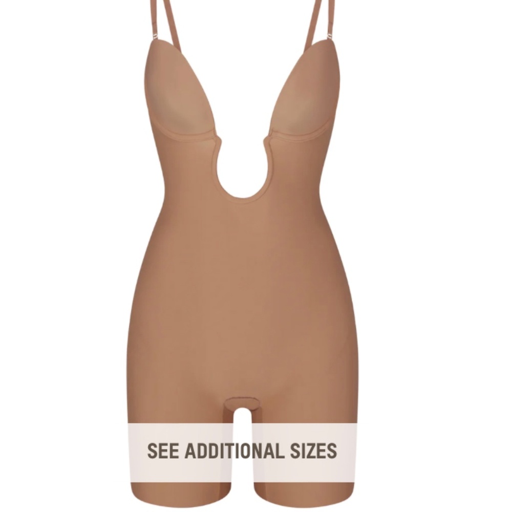 Skims Mi-Thigh Deep Plunge Shapewear